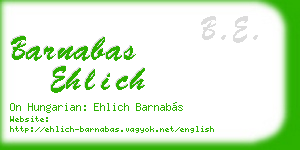 barnabas ehlich business card